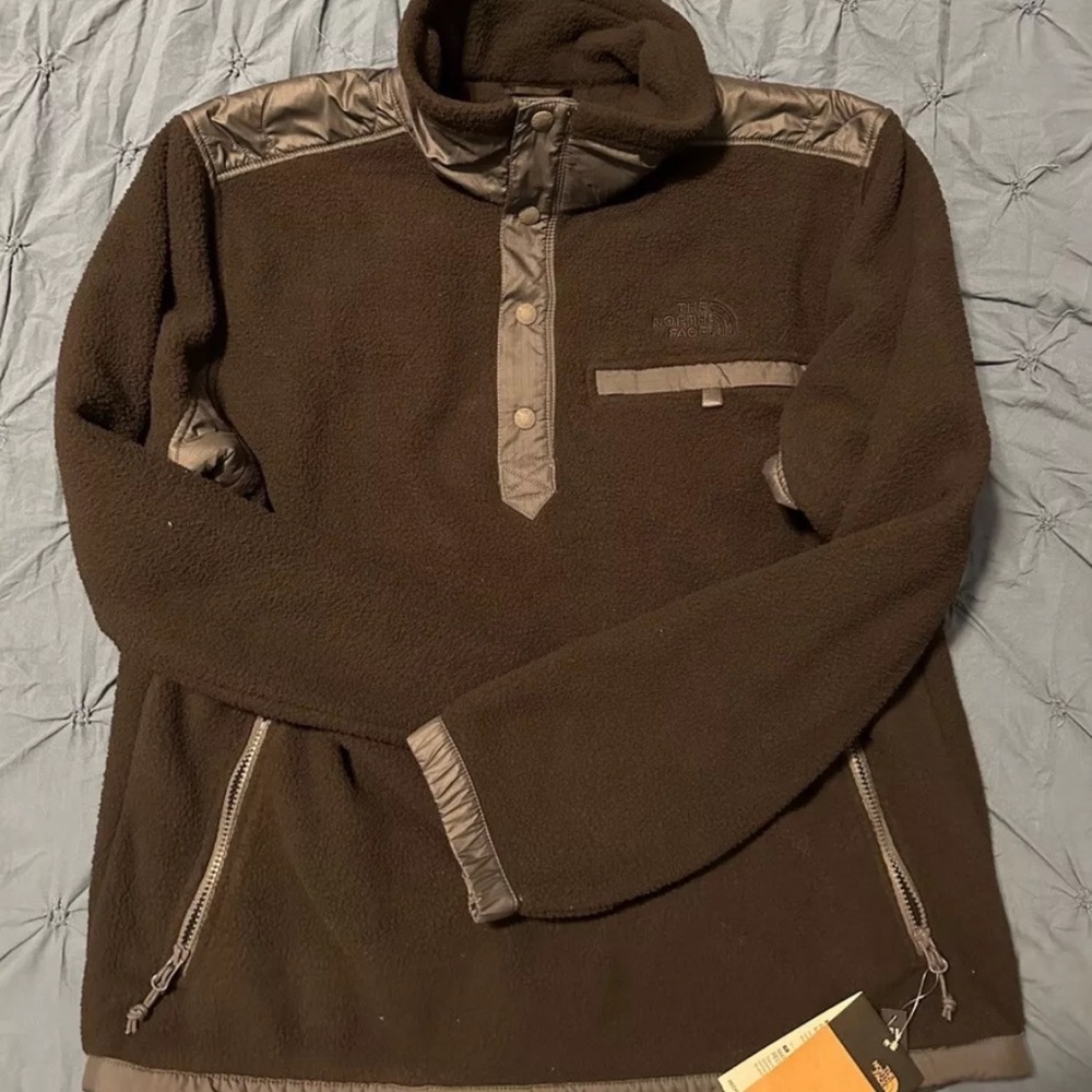 Mens The North Face Royal Arch 1/4 Snap Fleece Top Jacket Coat New